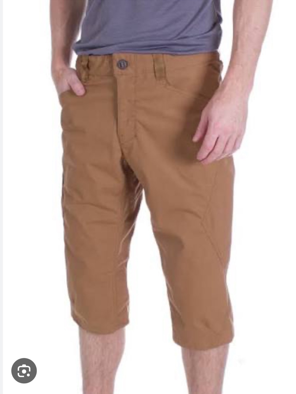 Patagonia M's Venga Rock Knickers Capris Men’s Brown Beige size 36